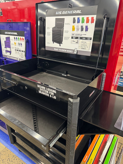 Series 3 Full-Bank Service Cart (locks removed)